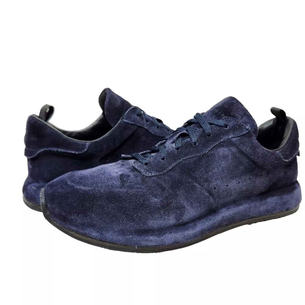 OFFICINE CREATIVE Race Lux 003 Blue Suede Sneakers $640 Sz 10 US/43 EU Navy Calf